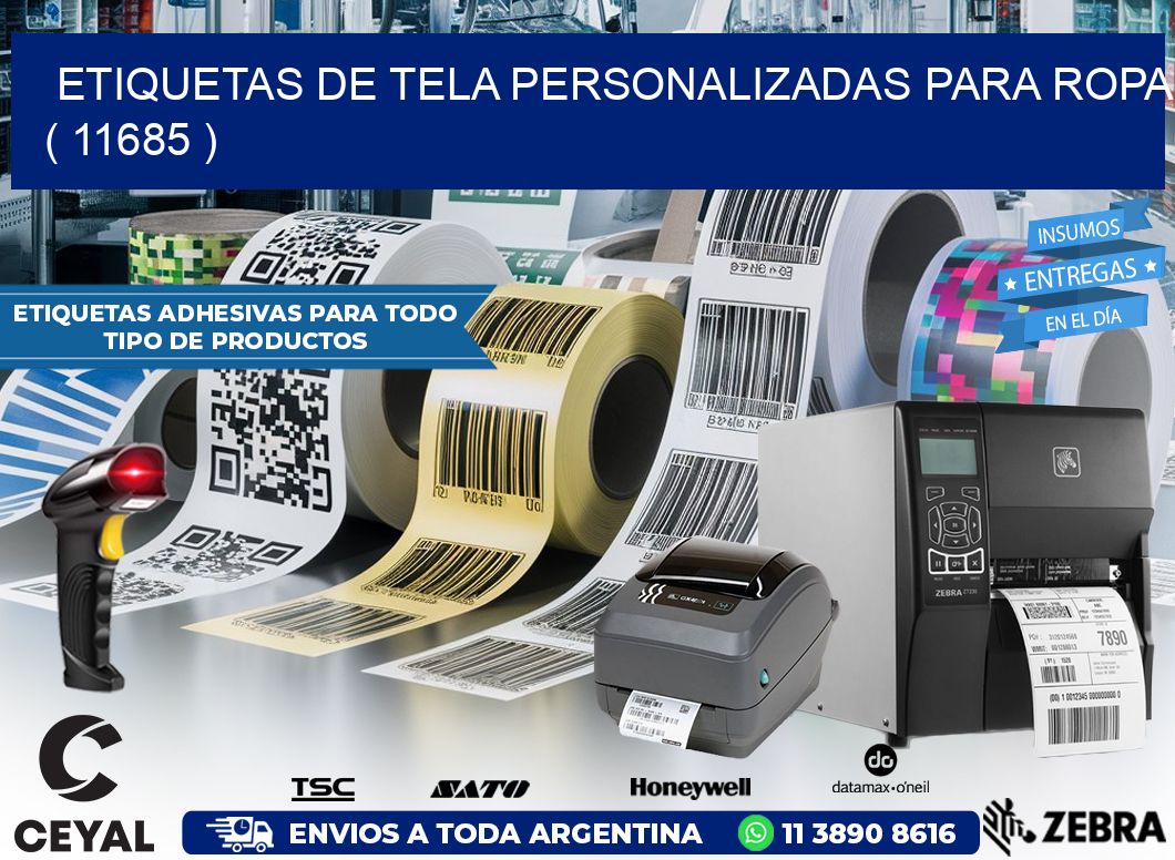 ETIQUETAS DE TELA PERSONALIZADAS PARA ROPA ( 11685 )