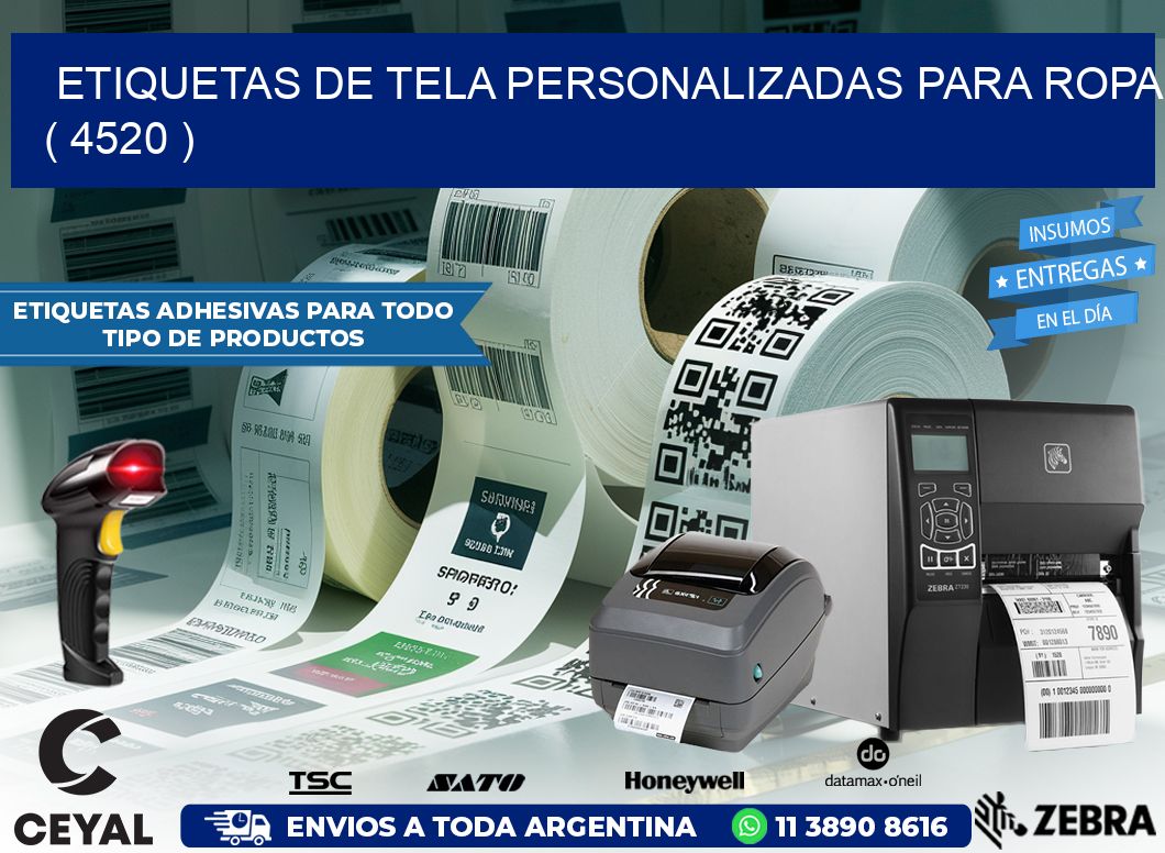 ETIQUETAS DE TELA PERSONALIZADAS PARA ROPA ( 4520 )