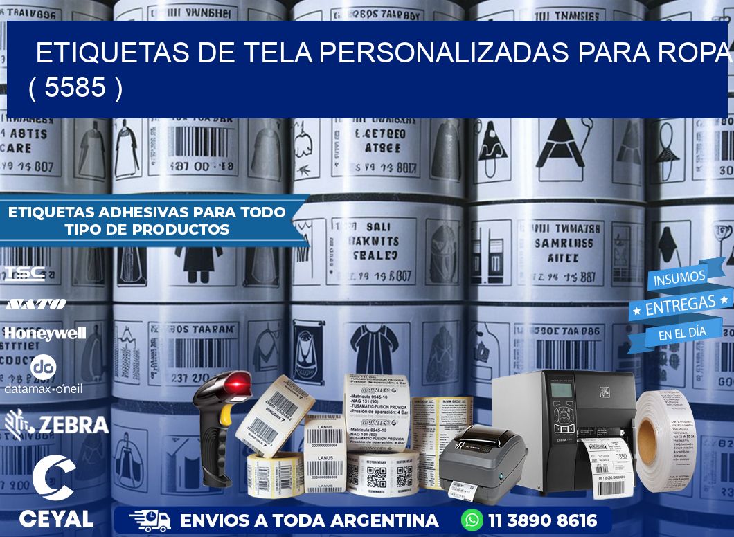 ETIQUETAS DE TELA PERSONALIZADAS PARA ROPA ( 5585 )