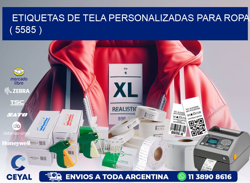 ETIQUETAS DE TELA PERSONALIZADAS PARA ROPA ( 5585 )