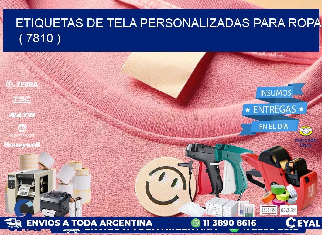 ETIQUETAS DE TELA PERSONALIZADAS PARA ROPA   ( 7810 )