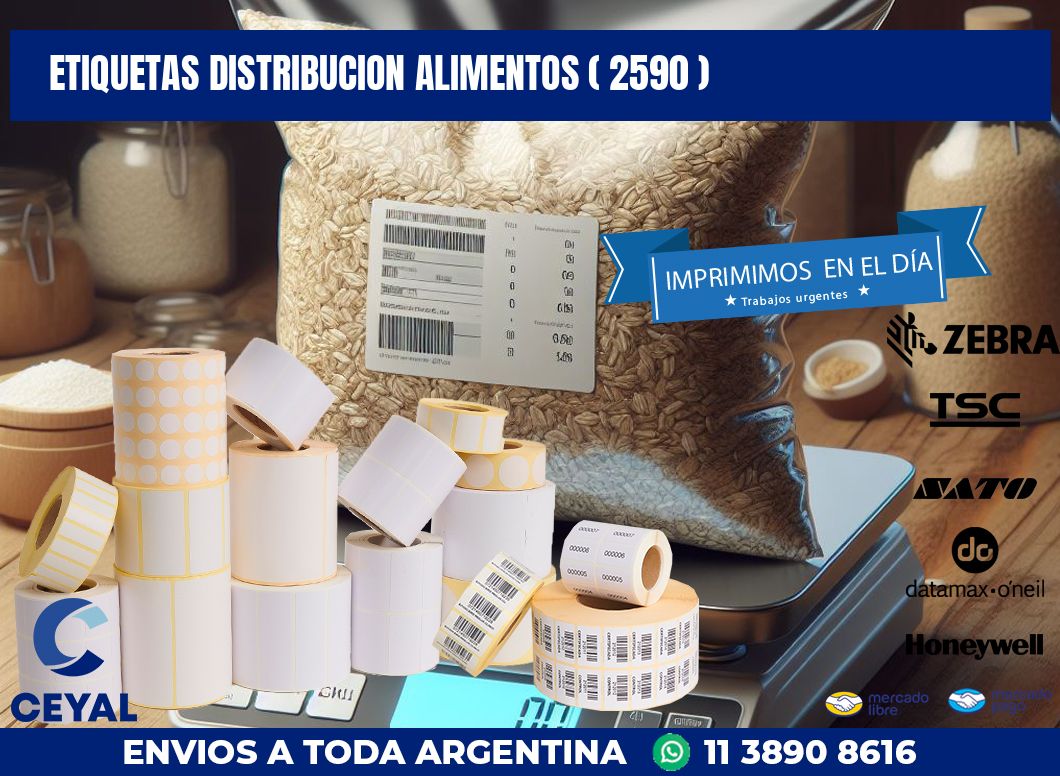 ETIQUETAS DISTRIBUCION ALIMENTOS ( 2590 )