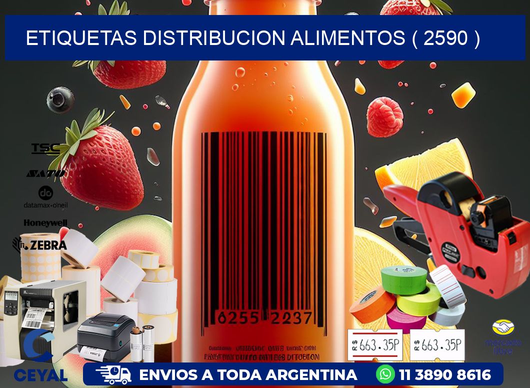 ETIQUETAS DISTRIBUCION ALIMENTOS ( 2590 )