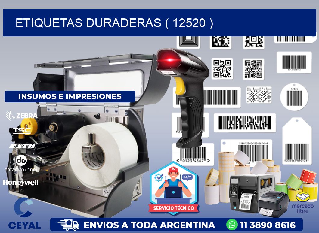 ETIQUETAS DURADERAS ( 12520 )
