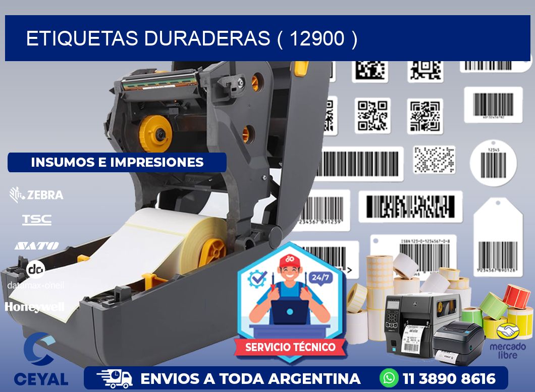 ETIQUETAS DURADERAS ( 12900 )