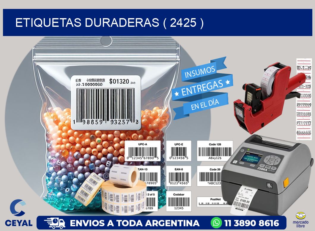 ETIQUETAS DURADERAS ( 2425 )