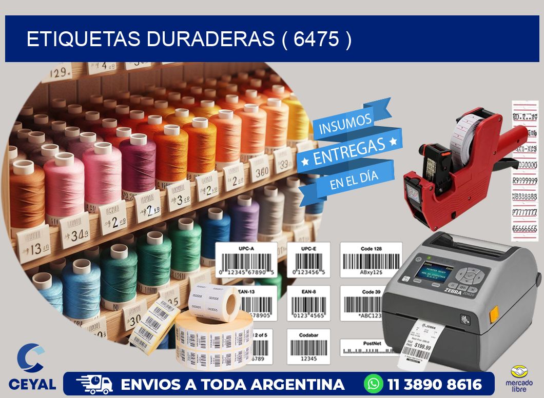 ETIQUETAS DURADERAS ( 6475 )