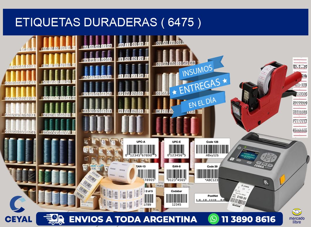 ETIQUETAS DURADERAS ( 6475 )
