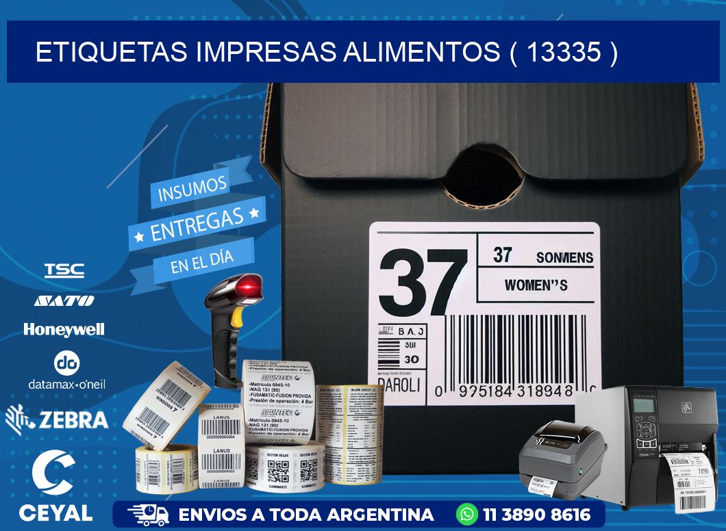 ETIQUETAS IMPRESAS ALIMENTOS ( 13335 )