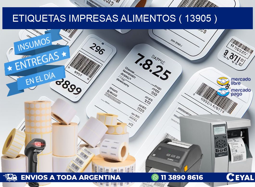 ETIQUETAS IMPRESAS ALIMENTOS ( 13905 )