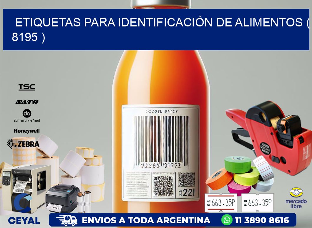 ETIQUETAS PARA IDENTIFICACIÓN DE ALIMENTOS ( 8195 )