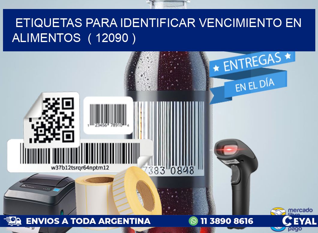 ETIQUETAS PARA IDENTIFICAR VENCIMIENTO EN ALIMENTOS  ( 12090 )