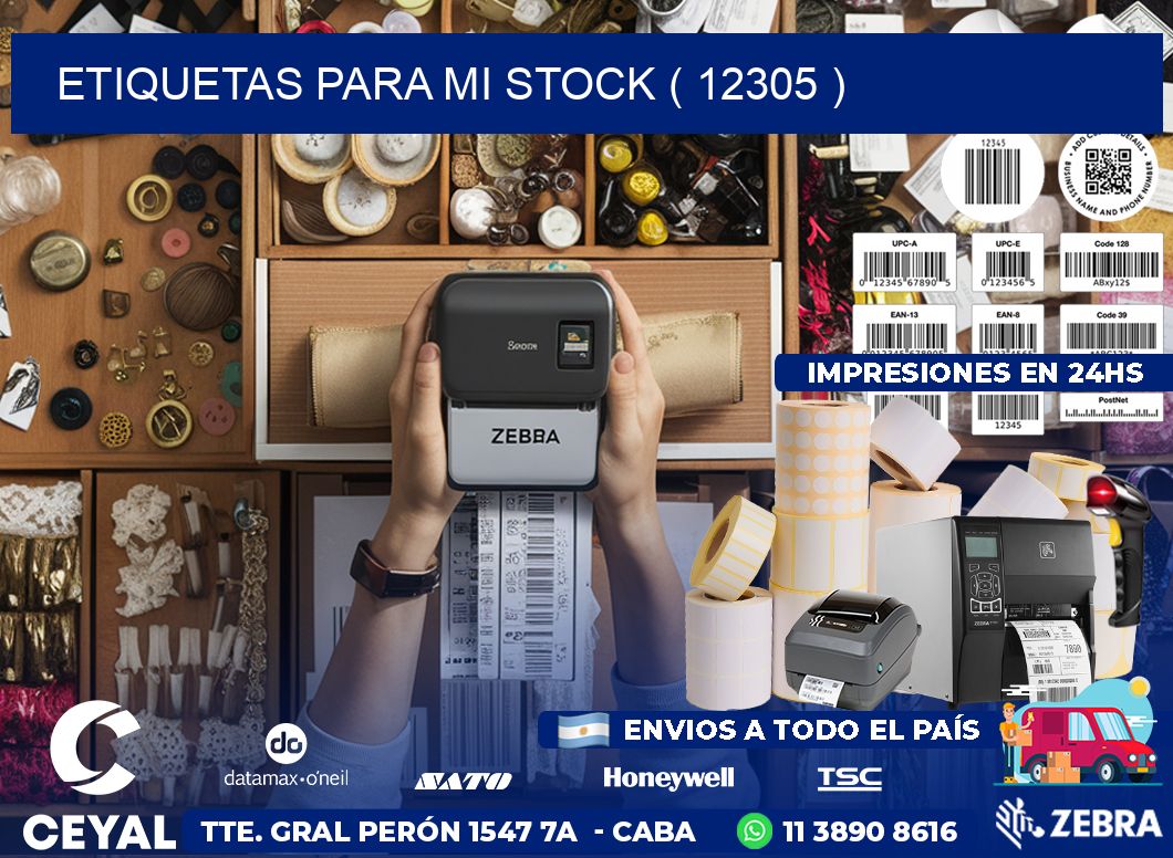 ETIQUETAS PARA MI STOCK ( 12305 )