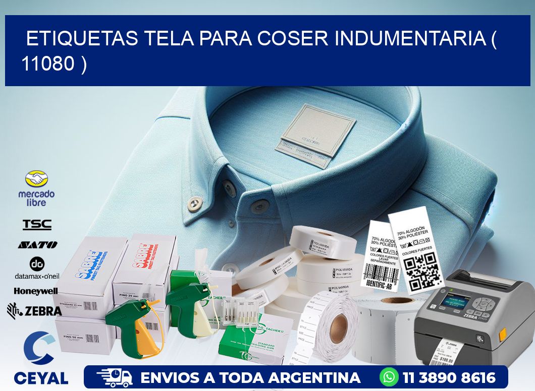 ETIQUETAS TELA PARA COSER INDUMENTARIA ( 11080 )