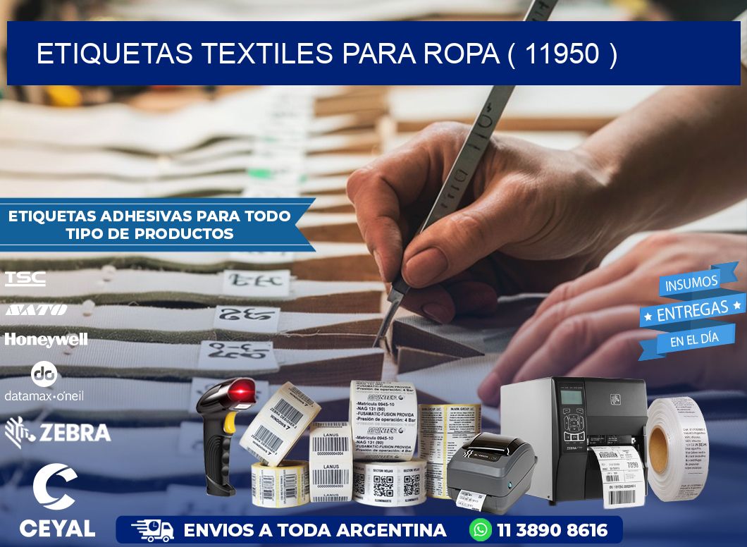 ETIQUETAS TEXTILES PARA ROPA ( 11950 )