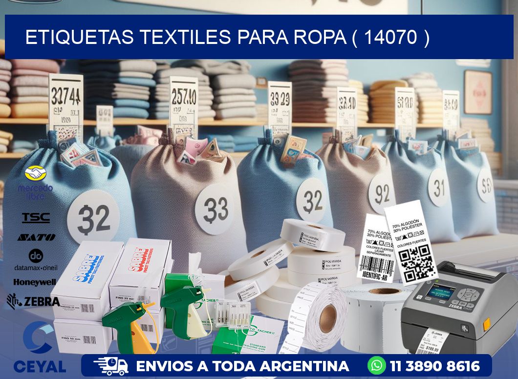 ETIQUETAS TEXTILES PARA ROPA ( 14070 )