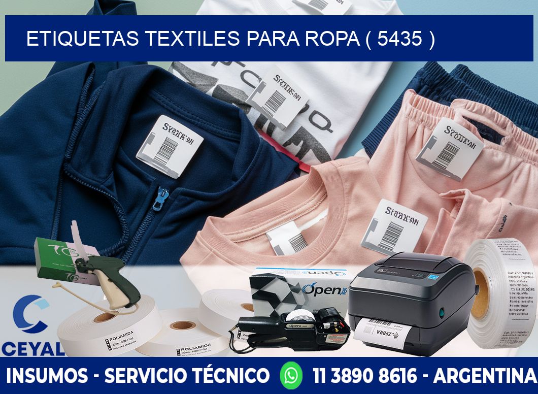 ETIQUETAS TEXTILES PARA ROPA ( 5435 )