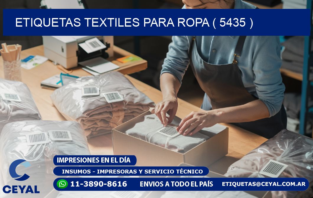ETIQUETAS TEXTILES PARA ROPA ( 5435 )