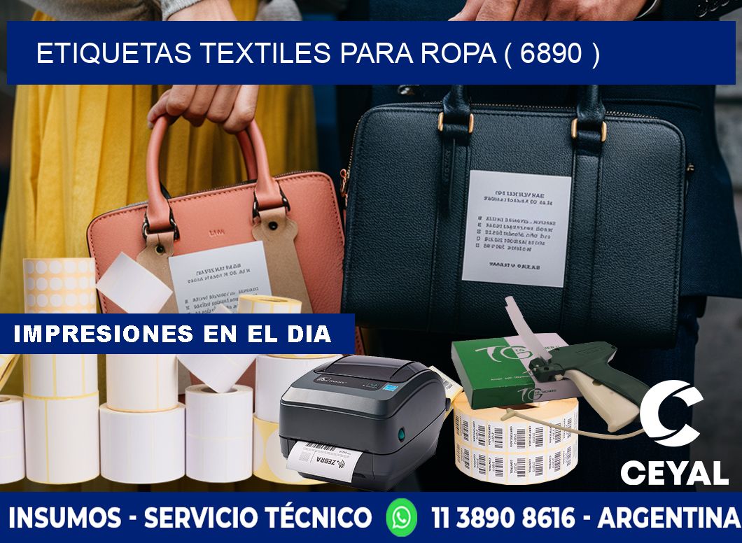 ETIQUETAS TEXTILES PARA ROPA ( 6890 )