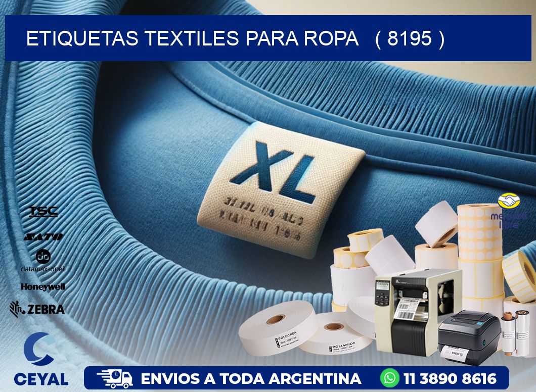 ETIQUETAS TEXTILES PARA ROPA   ( 8195 )