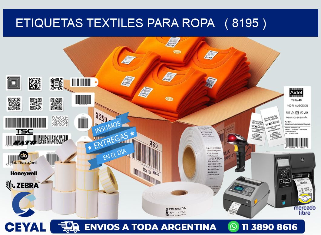 ETIQUETAS TEXTILES PARA ROPA   ( 8195 )