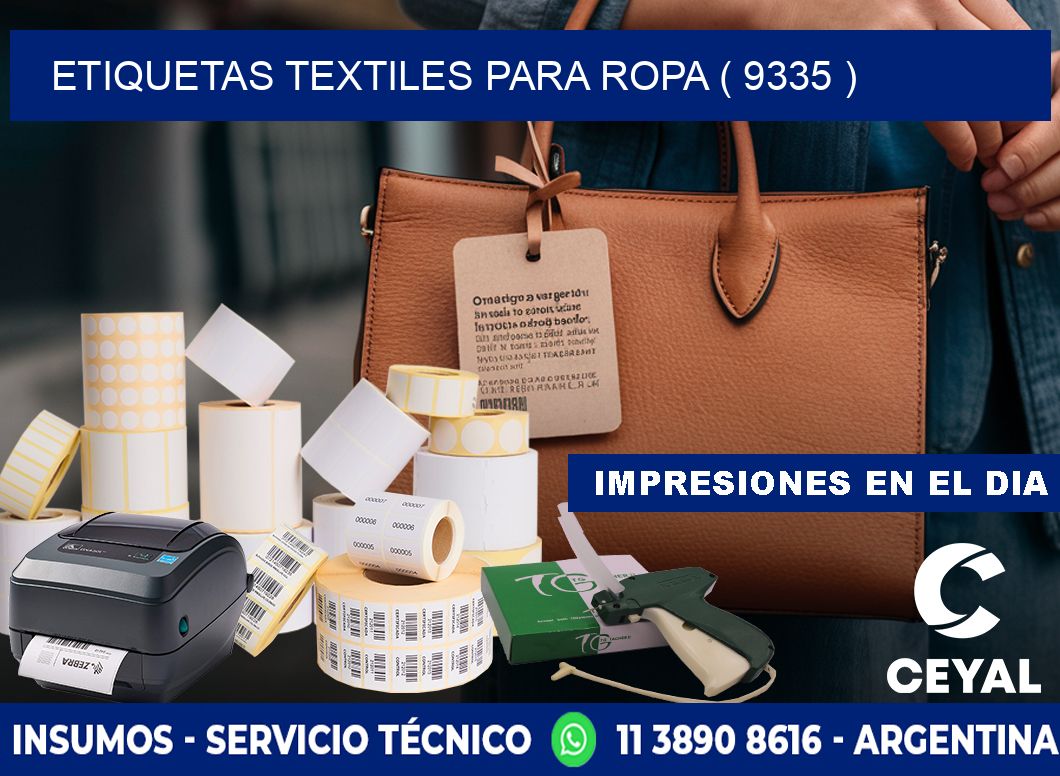 ETIQUETAS TEXTILES PARA ROPA ( 9335 )