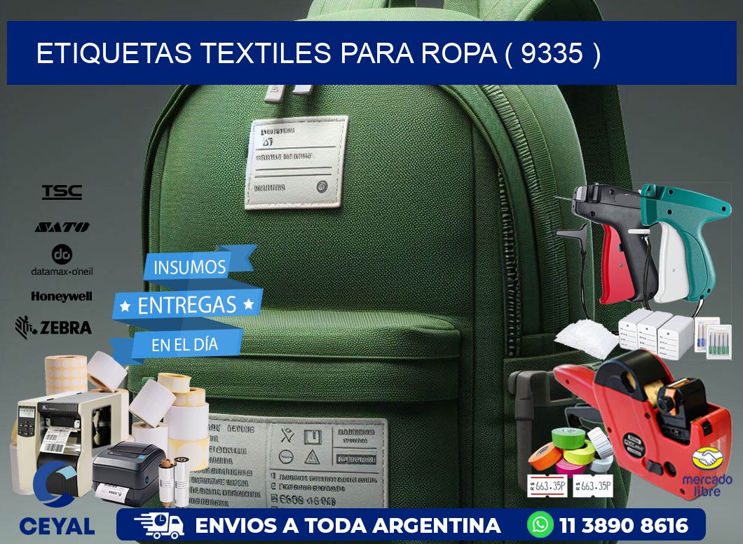 ETIQUETAS TEXTILES PARA ROPA ( 9335 )