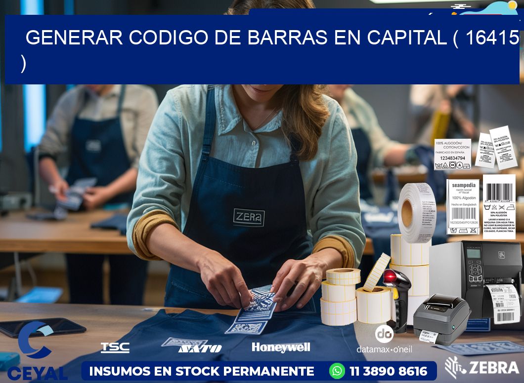 GENERAR CODIGO DE BARRAS EN CAPITAL ( 16415 )