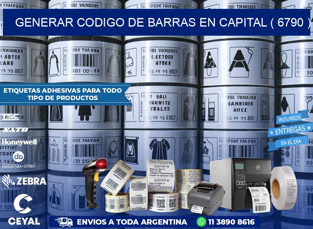 GENERAR CODIGO DE BARRAS EN CAPITAL ( 6790 )