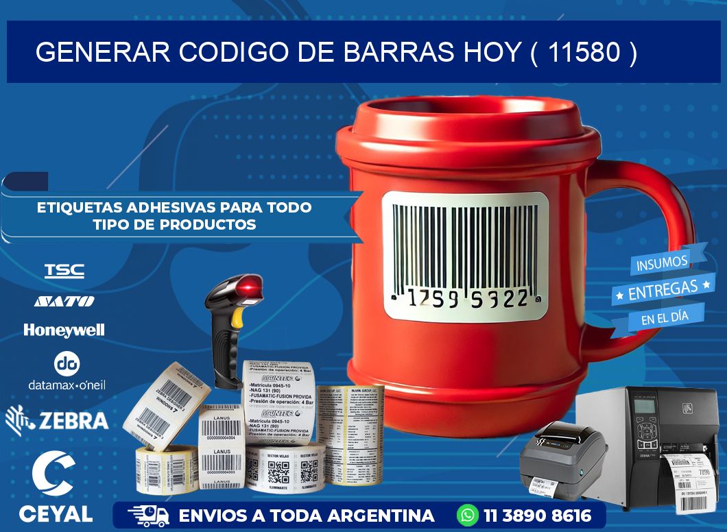 GENERAR CODIGO DE BARRAS HOY ( 11580 )