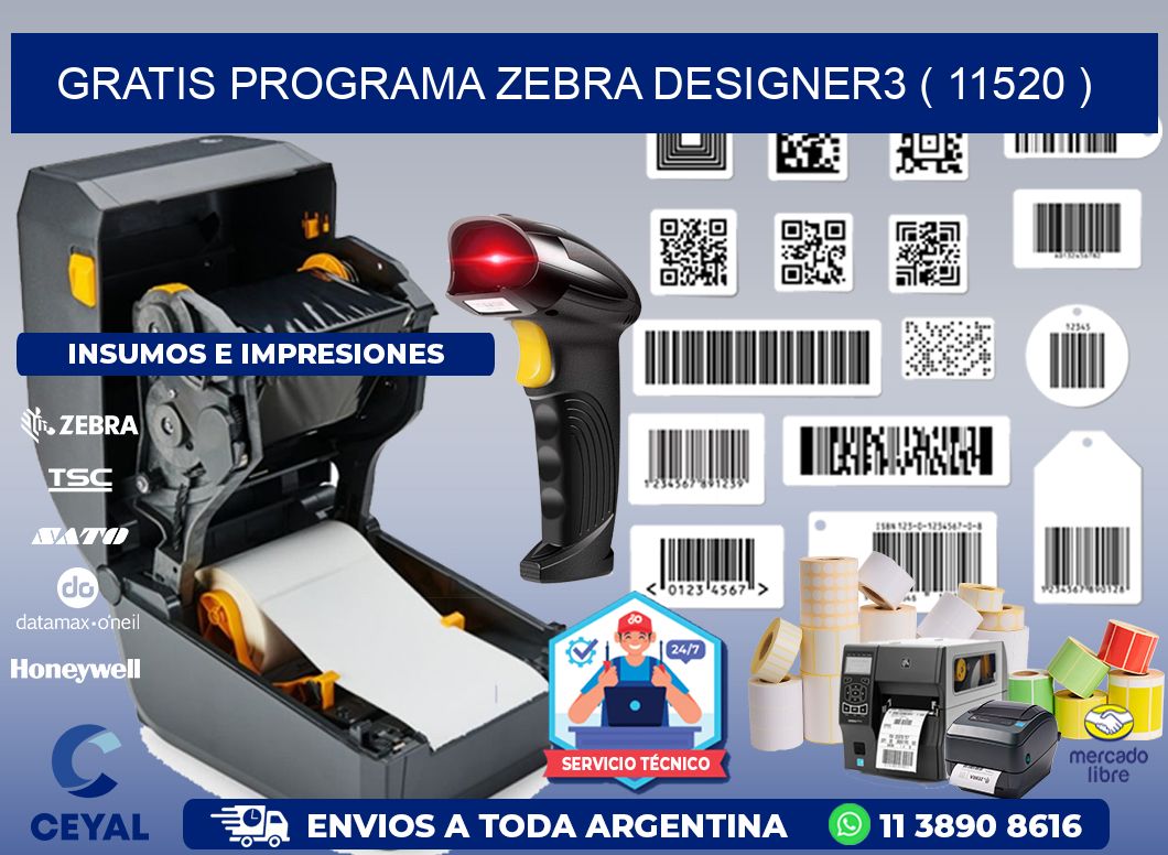 GRATIS PROGRAMA ZEBRA DESIGNER3 ( 11520 )