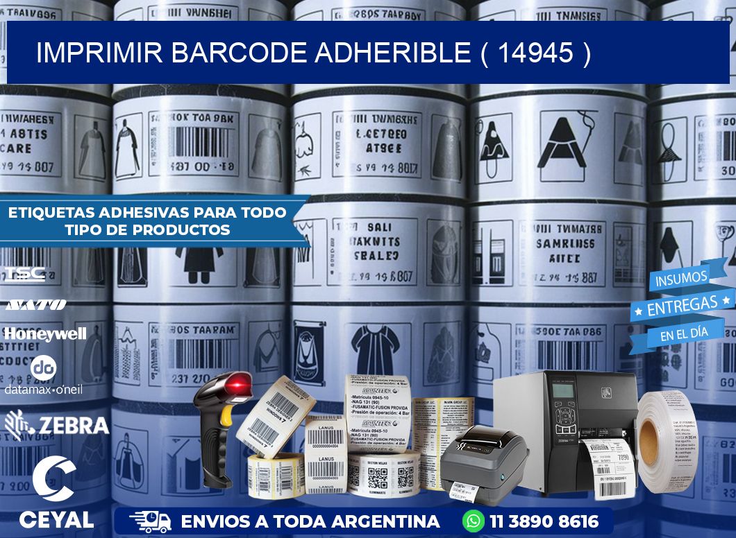 IMPRIMIR BARCODE ADHERIBLE ( 14945 )