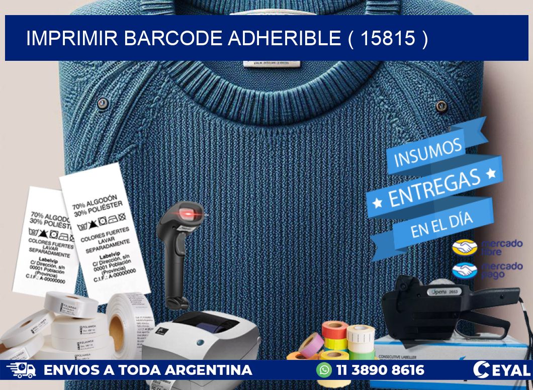 IMPRIMIR BARCODE ADHERIBLE ( 15815 )