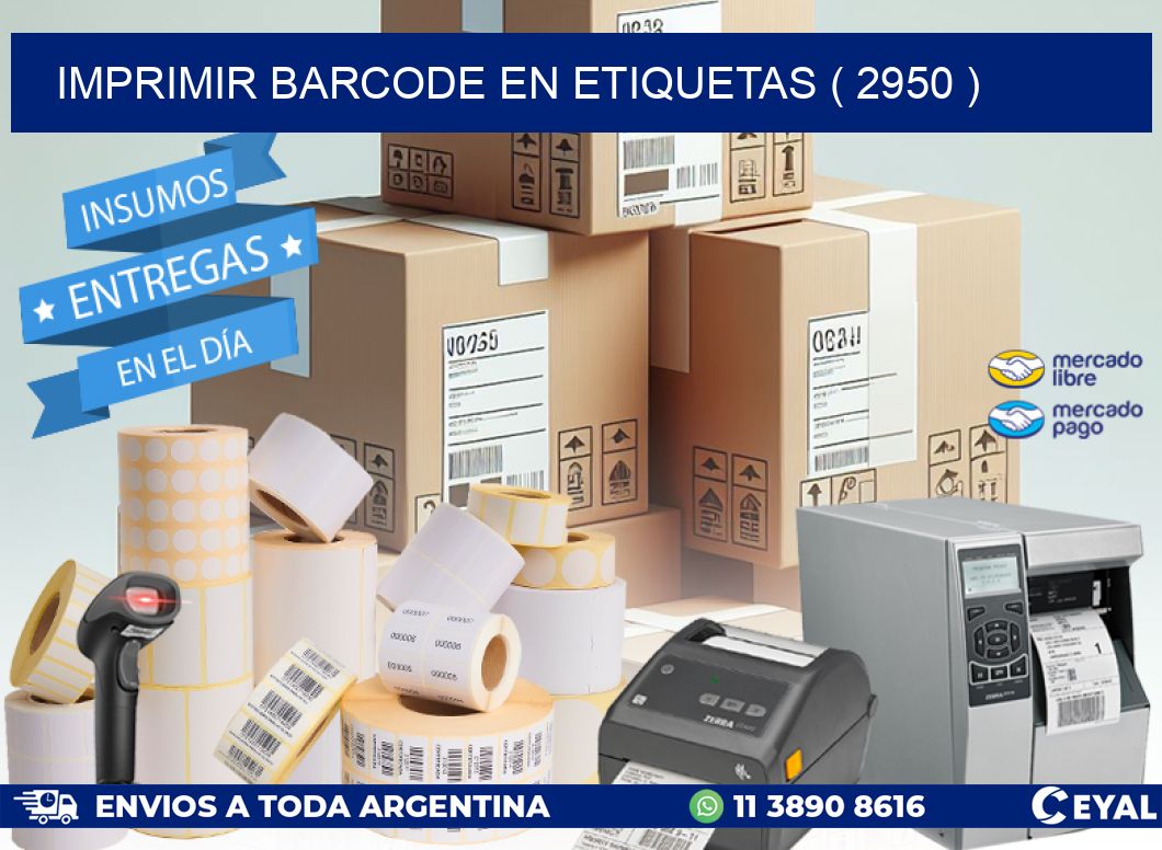 IMPRIMIR BARCODE EN ETIQUETAS ( 2950 )