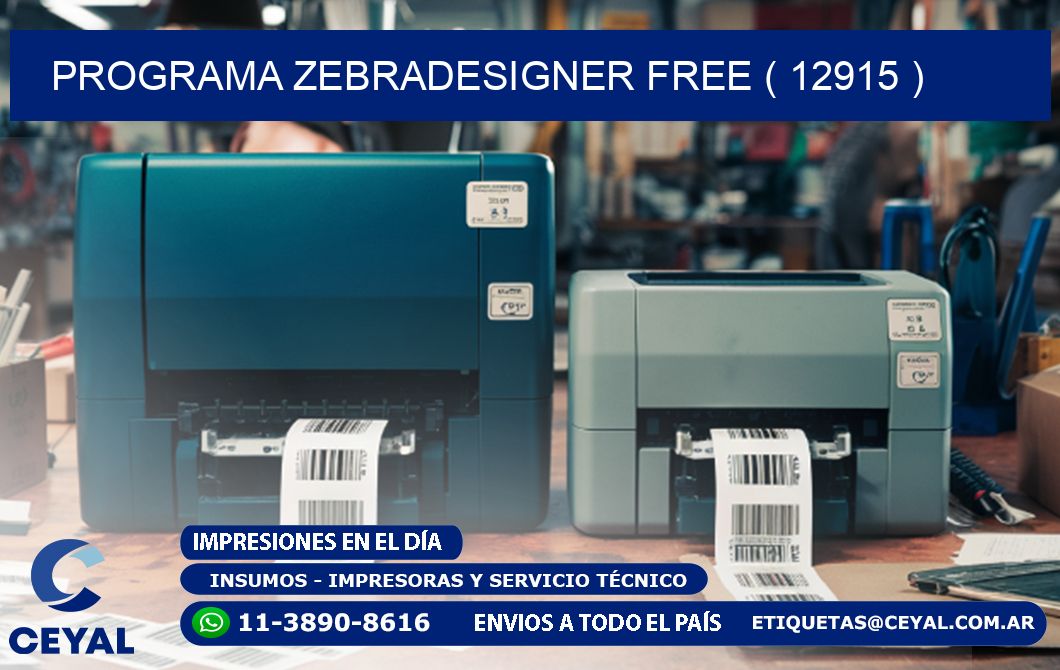 PROGRAMA ZEBRADESIGNER FREE ( 12915 )