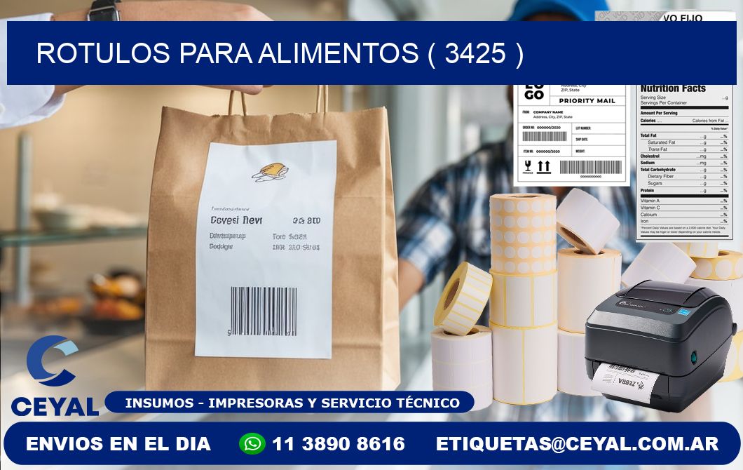 ROTULOS PARA ALIMENTOS ( 3425 )
