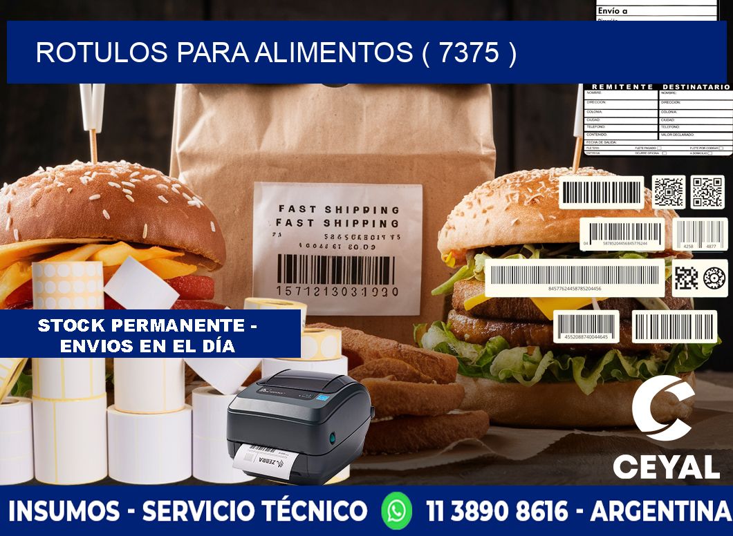 ROTULOS PARA ALIMENTOS ( 7375 )