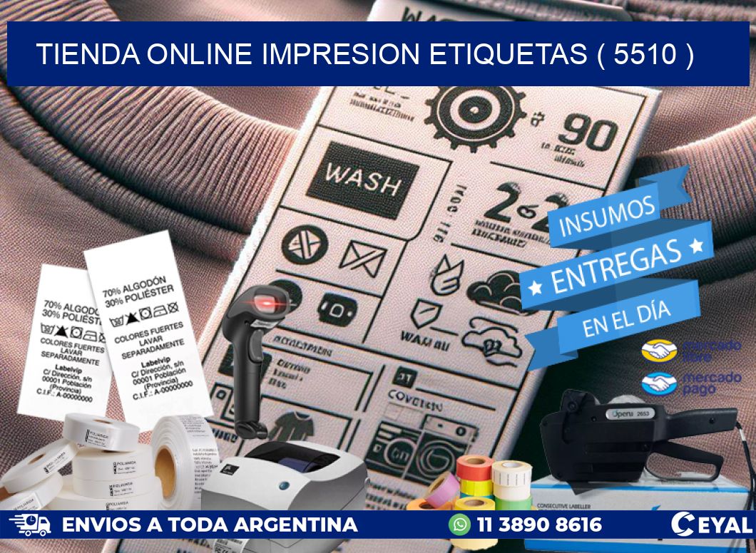 TIENDA ONLINE IMPRESION ETIQUETAS ( 5510 )