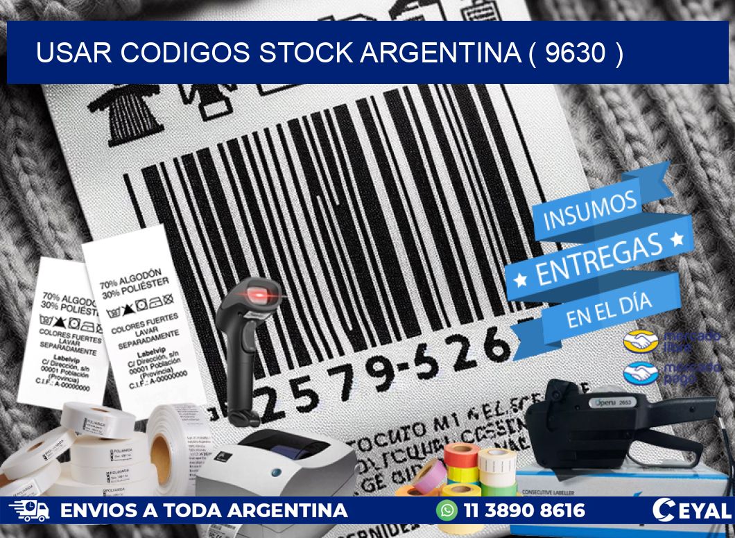 USAR CODIGOS STOCK ARGENTINA ( 9630 )