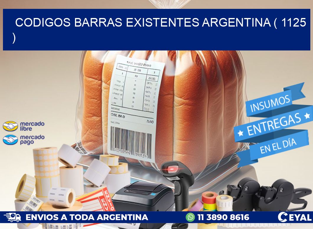 codigos barras existentes argentina ( 1125 )