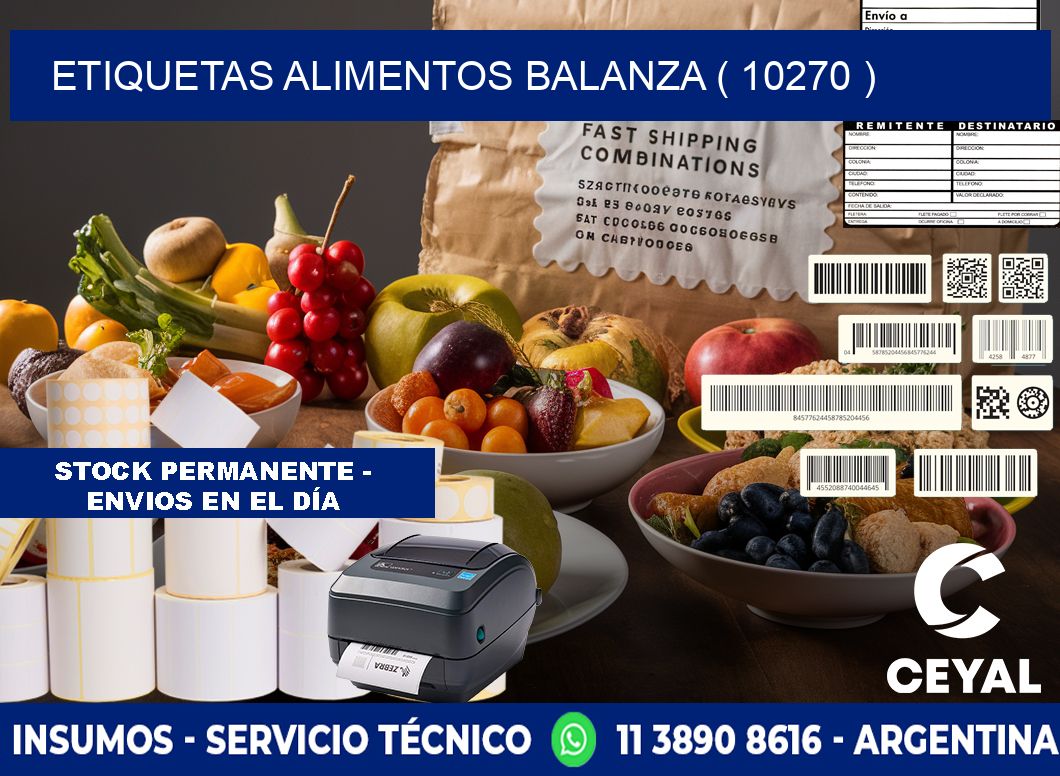 etiquetas alimentos balanza ( 10270 )