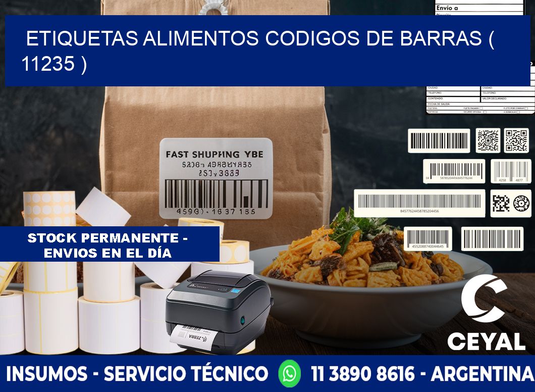 etiquetas alimentos codigos de barras ( 11235 )
