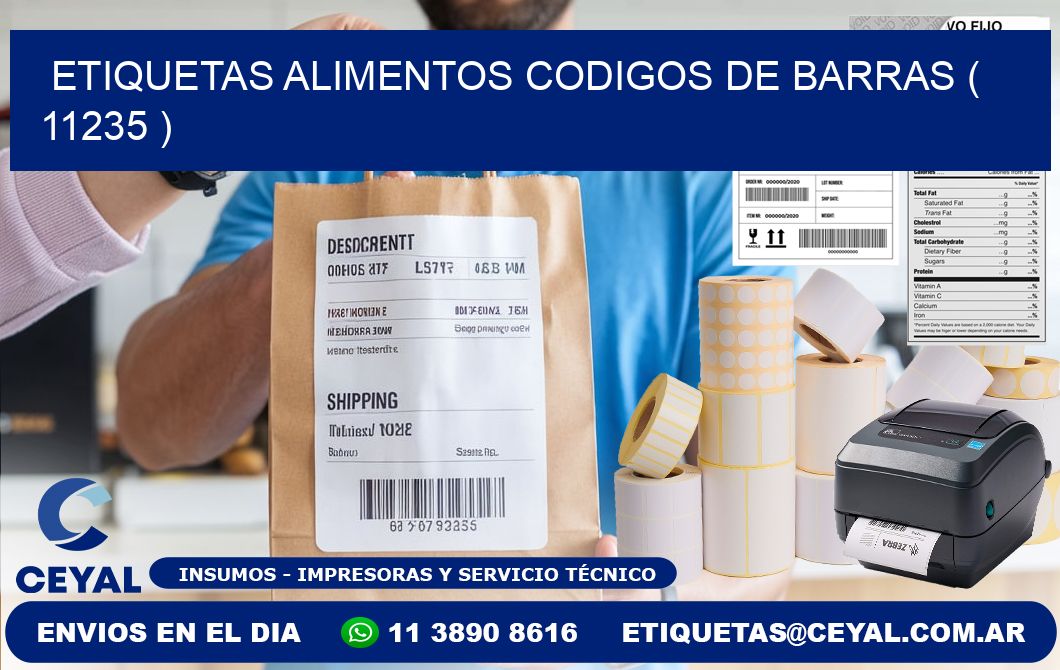 etiquetas alimentos codigos de barras ( 11235 )