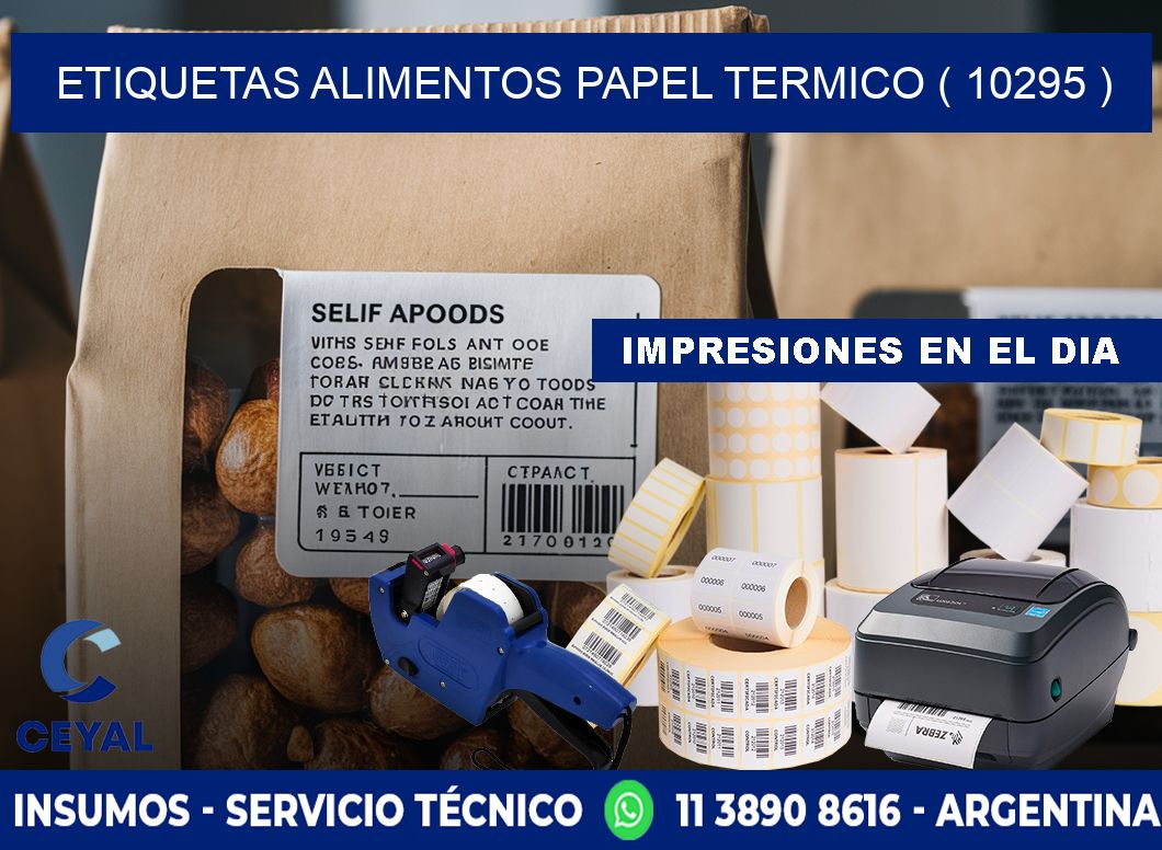 etiquetas alimentos papel termico ( 10295 )