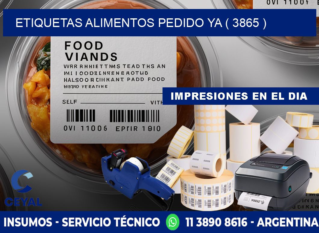 etiquetas alimentos pedido ya ( 3865 )