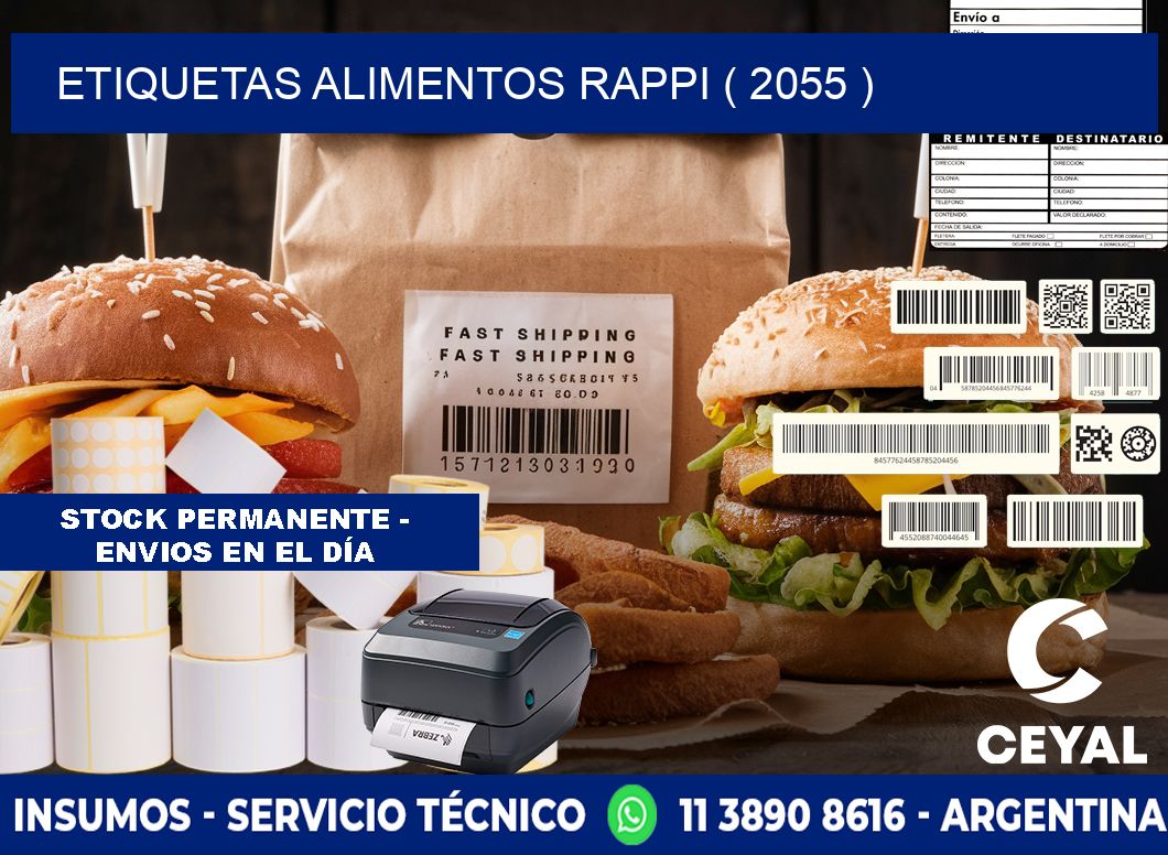 etiquetas alimentos rappi ( 2055 )