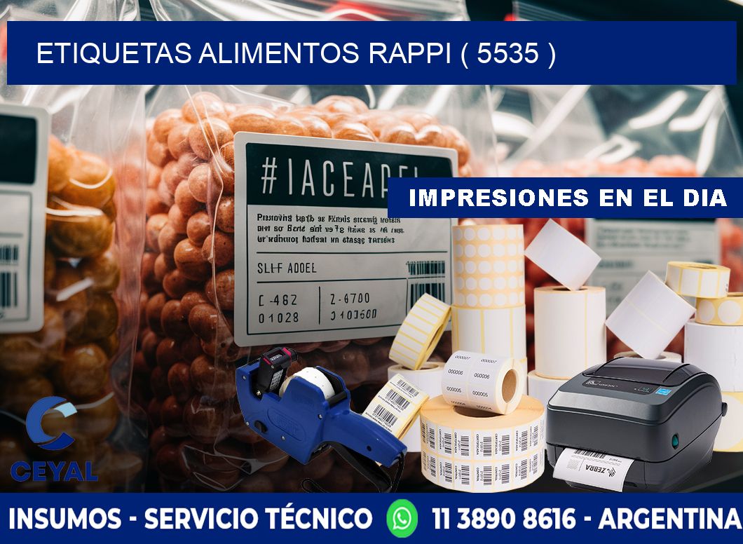 etiquetas alimentos rappi ( 5535 )