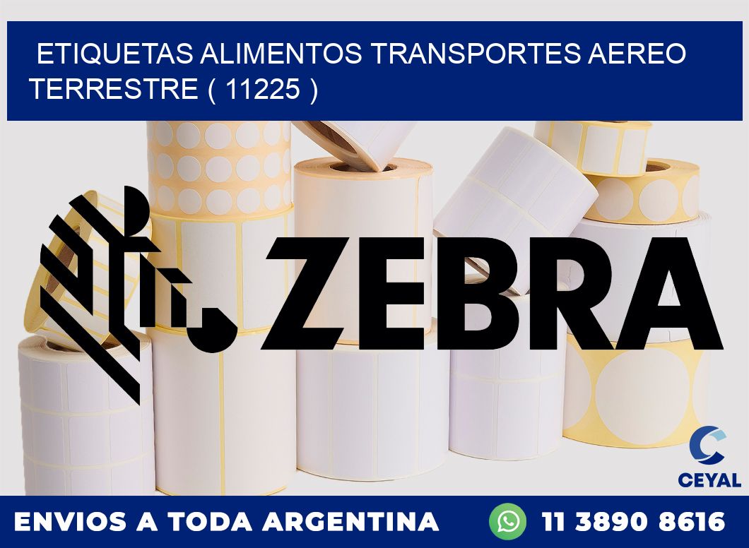 etiquetas alimentos transportes aereo terrestre ( 11225 )
