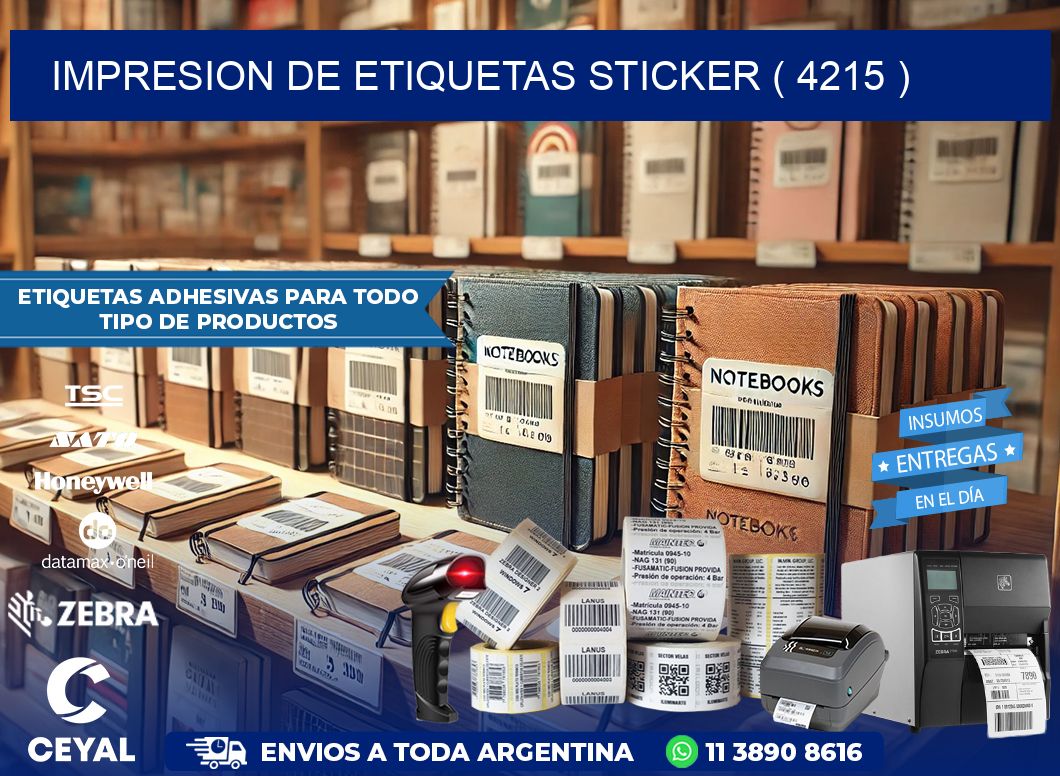 impresion de etiquetas sticker ( 4215 )