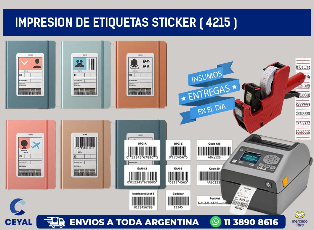 impresion de etiquetas sticker ( 4215 )